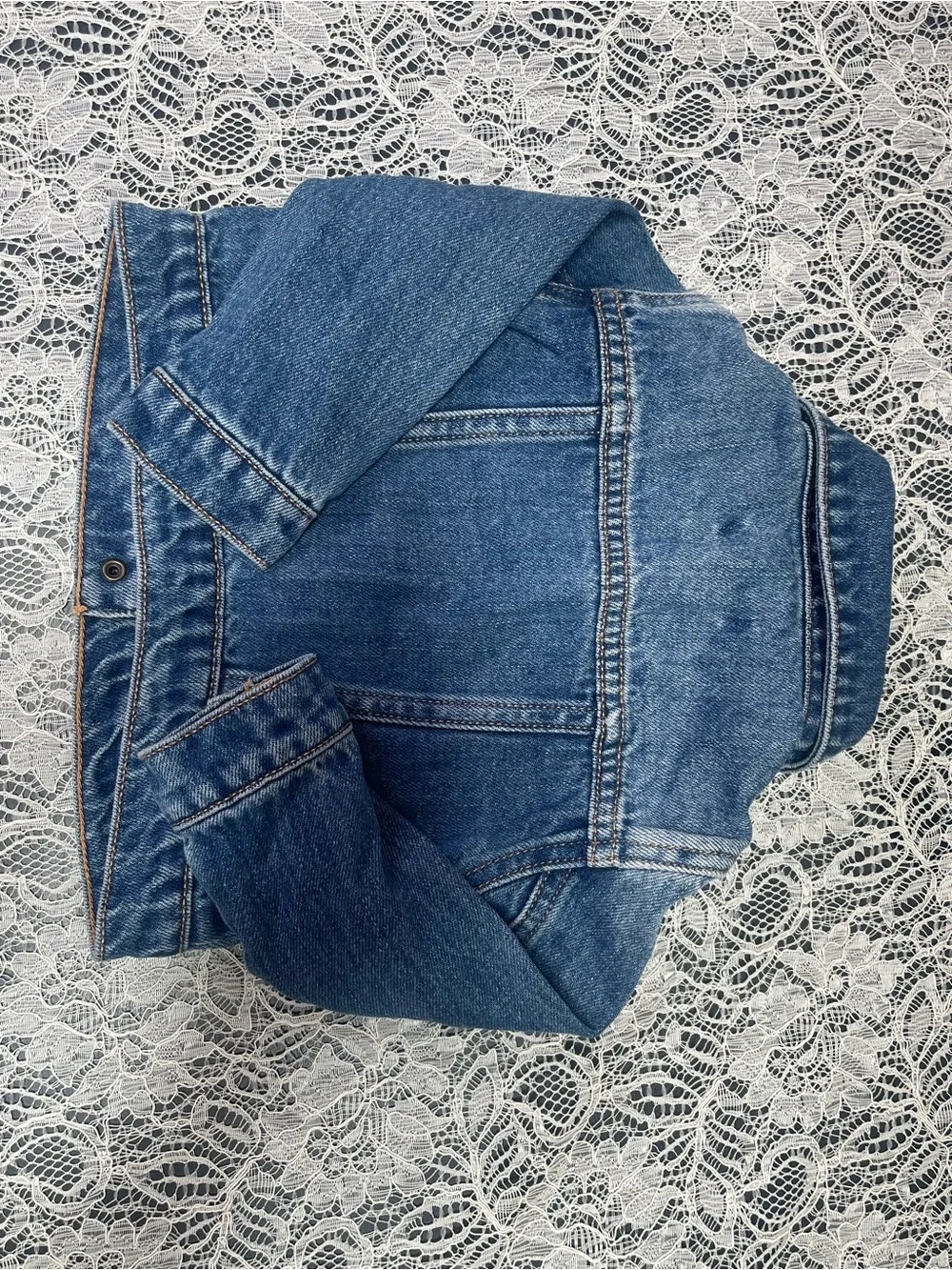 QUINCE Organic Cotton Denim Jacket Kids Boys Girls Relaxed Fit Jean Jacket
